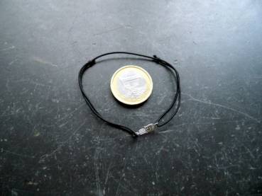 Preview: Armband, Symbol Armband, Hand von Fatima, Sterlingsilber, Gummi, verstellbar