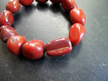 Preview: Armband, Jasspis, rot,   Männer, Schmuck, Widder