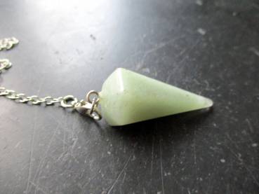 Preview: Pendel, Spitzpendel, Aventurin, Metall, Schamane, Esoterik, Wicca