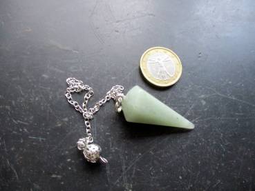 Preview: Pendel, Spitzpendel, Aventurin, Metall, Schamane, Esoterik, Wicca