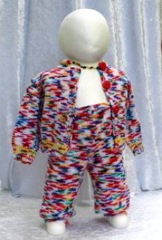 Preview: Baby Hose, Hose, Strickhose,bunt, Wolle, Kombi Mode