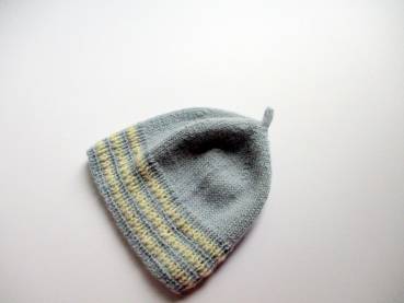 Baby Mütze, Haube, Mütze, Mützchen, blau, Junge, Mädchen, Puppen, Wolle