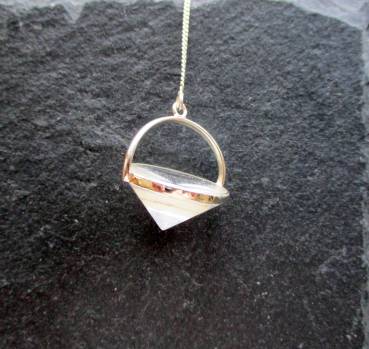 Pendel, Bergkristall, Ufo, Bergkristallpendel, Silber, Ufopendel, Esoterik, Schamane, Wicca