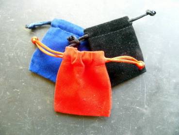 Beutel für Pendel, Säckchen, Velours Beutel, Verpackung, rot