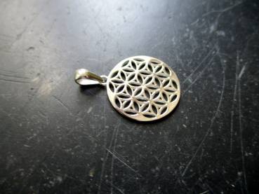 Preview: Anhänger, Blume des Lebens, Sterlinggsilber, heilige Geometrie