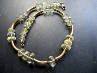 Preview: Kette, Citrin, gelb, Sterlingsilber, vergoldet, Schmuck, Frauen