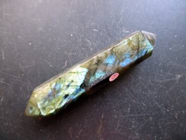 Preview: Edelstein, Labradorit, Doppelender, Meditation, Akupunktur, Massage, bunt schimmernd