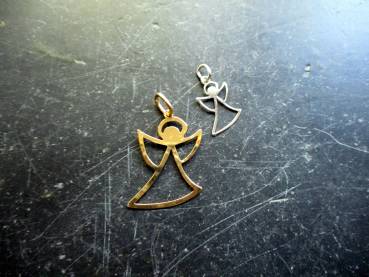 Anhänger, Sterlingsilber, Engel, klein, Schutz, Frauen, Mädchen, filigran