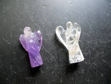 Preview: Engel, Schutzengel, Amethyst, Figur, Deko, lila