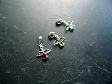 Engel, Anhänger, Sterlingsilber, Peridot, grün, facettiert, Schmuck, Frauen , Mädchen