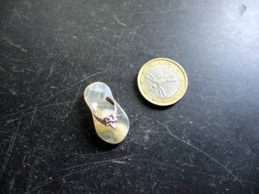 Kette, Sterlingsilber, Anhänger,  Schuh, Flip Flop, Blumenachat, Schmuck, Frauen