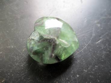 Preview: Herz, Edelsteinherz, Deko, Geschenk, Fluorit, Regenbogenfluorit, bunt