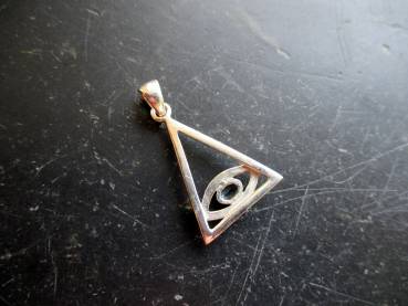 Preview: Anhänger, Aquamarin,  Horus, Horusauge, Auge, Ägypten, Schutz, Silber