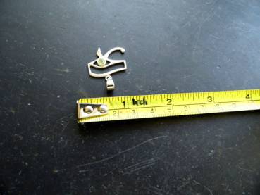 Preview: Auge, Horusauge, Anhänger, Sterlingsilber, Peridot, facettiert, Ägypten, Schutz, Auge