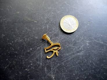 Preview: Auge, Silber, Horusauge, Sterlingsilber, vergoldet, Anhänger, Ägypten, Schutz