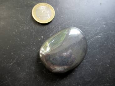 Preview: Handschmeichler, Seifenstein, Hämatit, schwarz, Deko