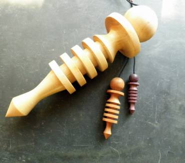 Preview: Isis Pendel, Holz, Mahagoni, groß, Isispendel, ägyptisches Pendel, 7.5 cm