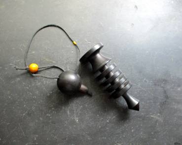 Isis Pendel, Holz, Buche, 7.5 cm, Ebenholz, ägyptisches Pendel