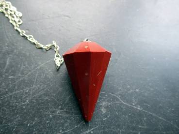 Preview: Pendel,Jaspis, rotl, Metall, Magie, Wicca, Esoterik