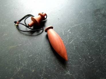 Karnak Pendel, Holz, pink Ivory, Karnakpendel, ägyptische Pendel, Spitzpendel