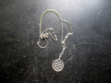 Preview: Kette, Blume des Lebens, Sterlingsilber, heilige Geometrie, Schmuck, Unisex