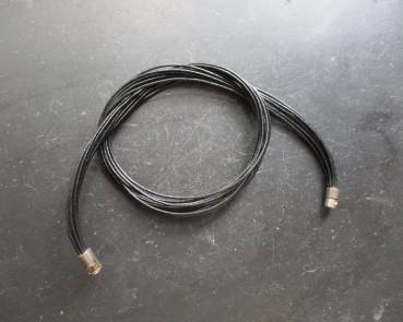 Preview: Kette, Lederband, 10 reihig, schwarz,  Schmuck, Unisex