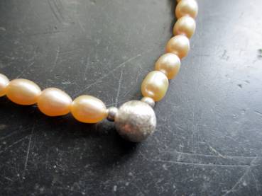 Kette,Perlen, Süsswasserperlen, zart rosa,  Schmuck, Frauen, Braut