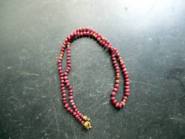 Preview: Kette, Rubin, rot,, geknotet, Schmuck, Gold