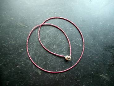 Preview: Kette, Edelstein, Turmalin, rosa, facettiert, zierlich, Schmuck, Frauen