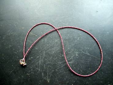 Preview: Kette, Edelstein, Turmalin, rosa, facettiert, zierlich, Schmuck, Frauen