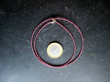 Preview: Kette, Edelstein, Turmalin, rosa, facettiert, zierlich, Schmuck, Frauen