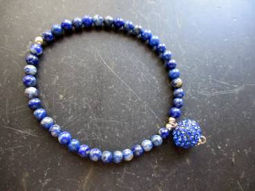 Preview: Armband, Lapislazuli, blau, Charm, Sterlingsilber, Schmuck, Frauen