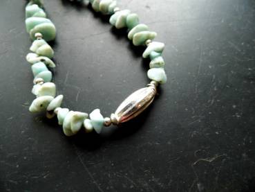 Preview: Kette, Larimar, türkis, Silber, Schmuck, Sterlingsilber, Larimarkette, Frauen
