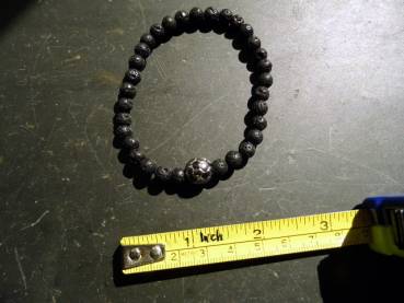Preview: Armband, Lava, Fussball, Fanschmuck, schwarz, Silber, Unisex,  Schmuck
