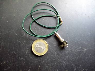Kette, Lederband, Anhänger, Rauchquarz, Silber, Tropfen, Frauen, Mädchen