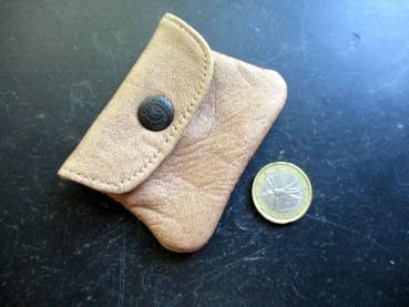 Schmuckbeutel, Beutel, Säckchen, Verpackung, hellbraun, Leder
