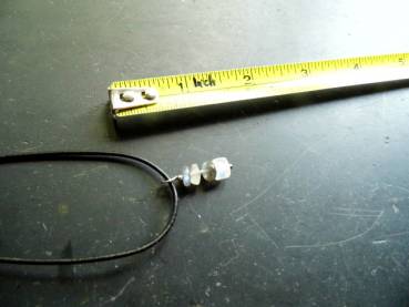 Kette, Anhänger, Cairn, Lederband, Mondstein, Labradorit, Silber, Schmuck, grün, weiß