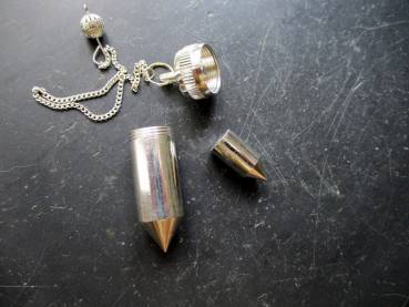 Pendel, spitz, Spitzpendel, Metall, Mermet Pendel, Füllpendel, Schamane, Wicca