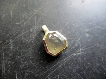 Preview: Anhänger, Sterlingsilber, Mondstein, beige, zisilisiert, Schmuck, Frauen