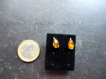 Preview: Ohrring, Sterlingsilber, Bernstein, Tropfen, Schmuck, Frauen