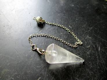 Sonderangebot, Pendel, Spitzpendel, Bergkristall, , facettiert, Wicca