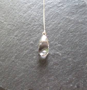 Pendel, Silberpendel, Bergkristallpendel, Sterlingsilber, Bergkristall, facettiert, Magie, Wicca,