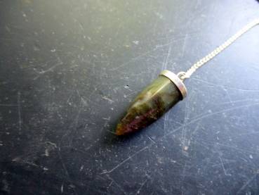 Pendel, Spitzpendel, Labradorit, Silber, Wicca, Esoterik, Magie