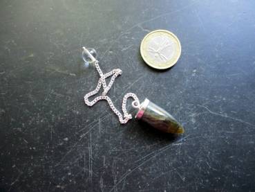 Pendel, Spitzpendel, Labradorit, Silber, Wicca, Esoterik, Magie