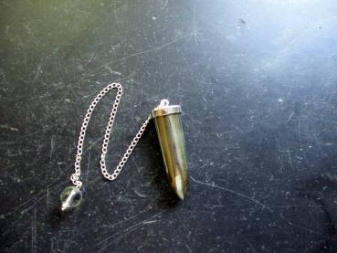 Pendel, Pyrit, Spitzpendel, Pyritpendel, Metall, Wicca