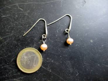 Preview: Ohrring, Ohrhänger, Silber, Süsswasserperle, weiß, Braut, Schmuck