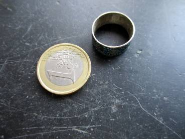 Preview: Ring, Sterlingsilber, Einlegearbeit, Türkis, Sonne, Mexico, Schmuck, Sonderangebot