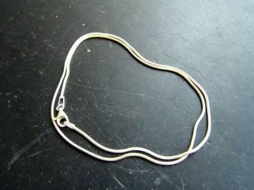 Preview: Kette, Silberkette, Schlangenkette, Sterlingsilber, Schmuck, Unisex, 50 cm