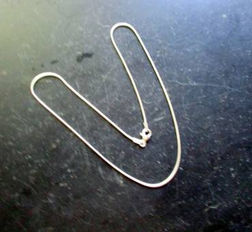 Kette, Silberkette, Schlangenkette, Sterlingsilber, Schmuck, Unisex, 38 cm