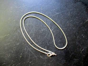 Preview: Kette, Silberkette, Schlangenkette, Sterlingsilber, Schmuck, Unisex, 38 cm